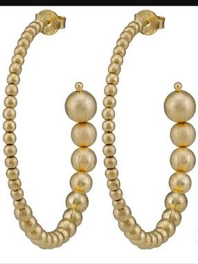 Shelia Fajl Crescent Hoop Earrings $120.00